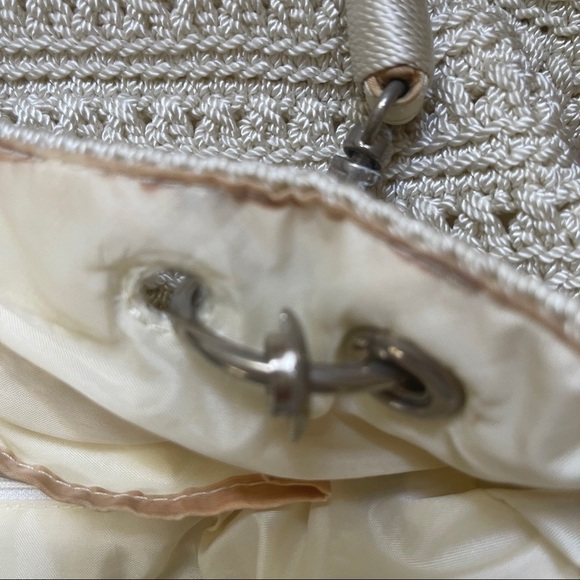 The Sak Crochet Handbag with Pink Flower Key Fob​ - Picture 8 of 10